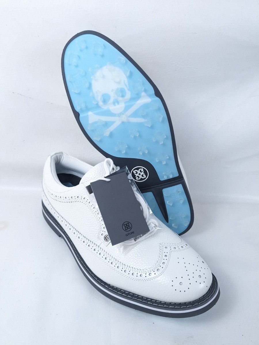 シューズ(男性用) G/Fore Wingtip Longwing GolfSneaker G/FORE Gallivanter Longwing Wingtip WATERPROOF Leather Snow White