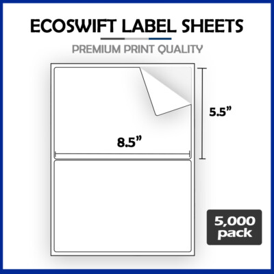Etichette EcoSwift 8.5x5.5 Etichette Per Spedizioni EcoSwift, Formato Mezzo Foglio (8,5x5,5 Cm), Per EBay E PayPal, Da 2 A 20.000 Pezzi Etichette Ebay Paypal - Foto 6