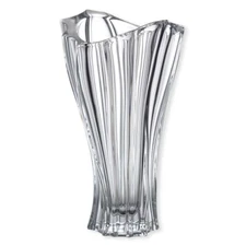 Flower Vase 12" Centerpiece Bud Vase Clear Bohemian Czech Crystal Glass Gift