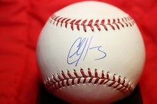 CHASE HEADLEY AUTOGRAPHED SIGNED MAJOR LEAGUE BASEBALL OML PADRES COA