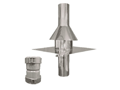 TTC Abgas Flex Edelstahlschachtabdeckung Typ 3, DN 60 mm