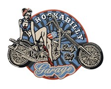 Retro Rockabilly 80er Biker Patch für Lederweste | Vintage Motorrad Kutten Patch
