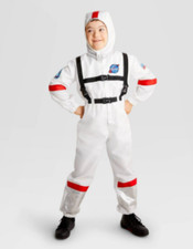 Hyde and Eek Kids' Astronaut Jumpsuit and Helmet Halloween Costume Size Medium