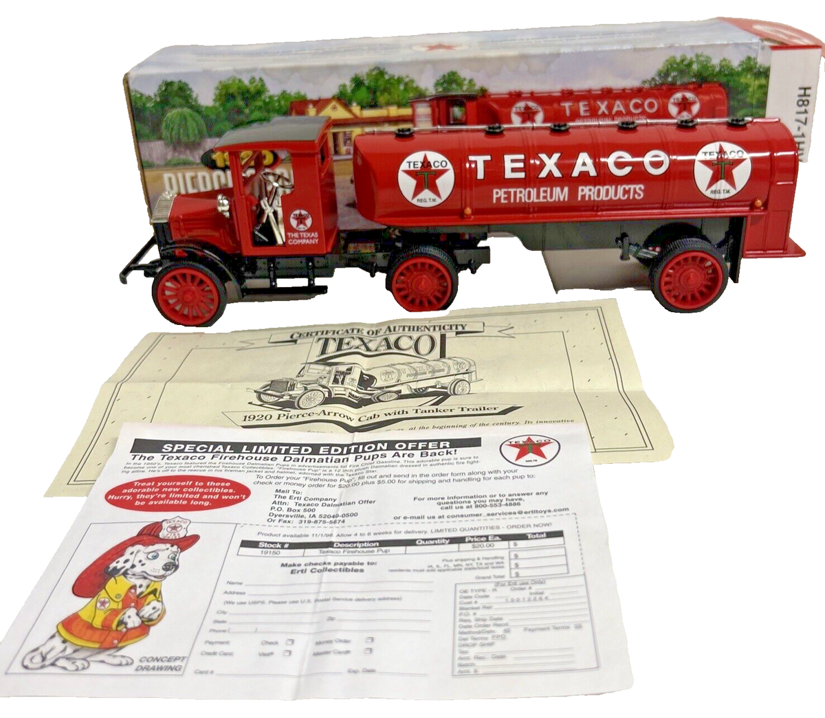 1999 Ertl 1920 Pierce Arrow Cab with Tanker Truck Collector Series