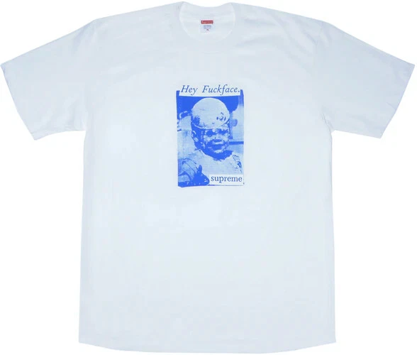 Tee shirt visage blanc Supreme Fu*k SS18 XL extra large   100 % authentique