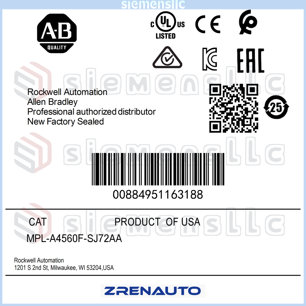 MPL-A4560F-SJ72AA AB Servo Motor Spot Goods MPLA4560FSJ72AA GQY0
