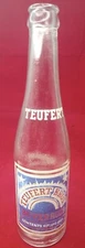 STAUNTON ILLINOIS, Sharp Blue & White ACL Soda, TEUFERT BROS BEVERAGES 10 OZ