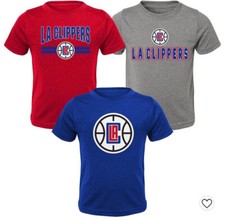 NWT NBA LOS ANGELES CLIPPERS 3 PIECE SET BABY SHIRTS 2T NBA 1