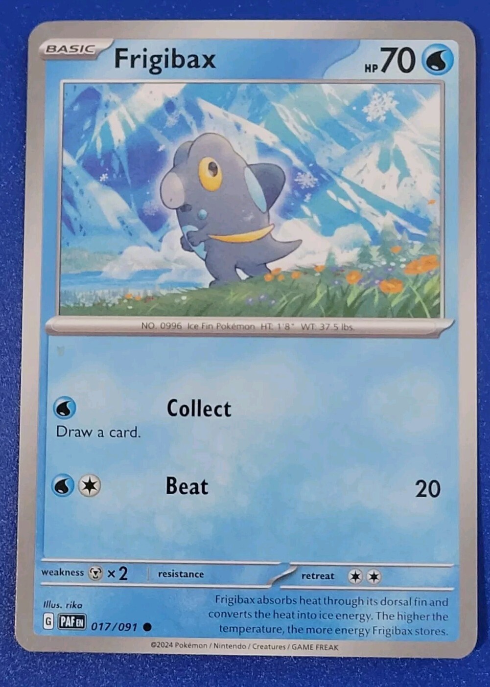 Pokémon TCG Paldean Fates: Frigibax (017/091) - Common - Near Mint
