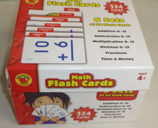 Brighter Child Flash Cards 324 Cards 6 Sets Add Subtract Multiply Divide Time $