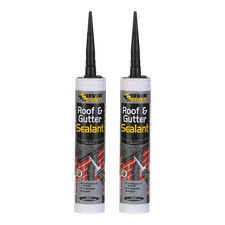 Everbuild Roof&Gutter gap filling Sealant Black Waterproof Adhesive  (Pack Of 2)