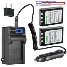 Kastar Battery LCD AC Charger for Olympus Li-10B Li-12B Li10C Stylus 300 Digital