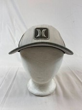 Youth Boys Hurley Baseball Cap Fitted Hat Gray Flex Fit Yupoong Casual Wear