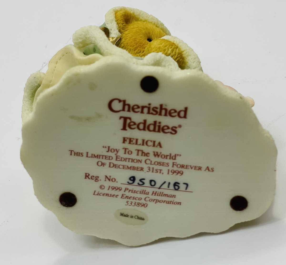Cherished Teddies 533890 “Joy To The World” Felicia Ltd