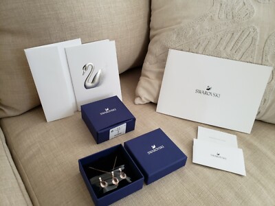 Brand new Swarovski Pink Crystal necklace and earrings set