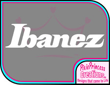 Ibanez Guitar Bass Logo A Vinyl Sticker Car Bike Truck Wrap Door Window Music