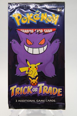 Pokeon Trick or Trade 3 Card Mini Booster Pack's Rare