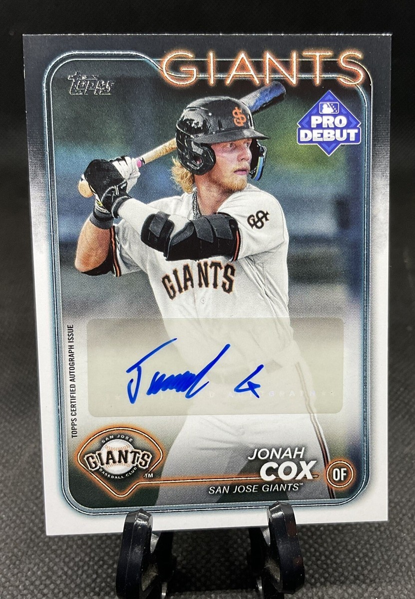 2024 Topps Pro Debut Autographs #PD-61 Jonah Cox | eBay