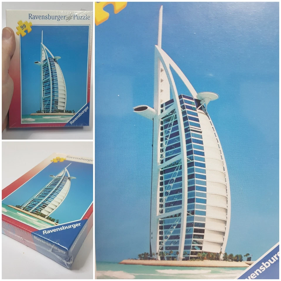 2 Puzzles 99P Ravensburger Jigsaw 'BURJ AL ARAB' and 'SPACE NEEDLE' Kids 3-6 NEW - Image 3 of 4