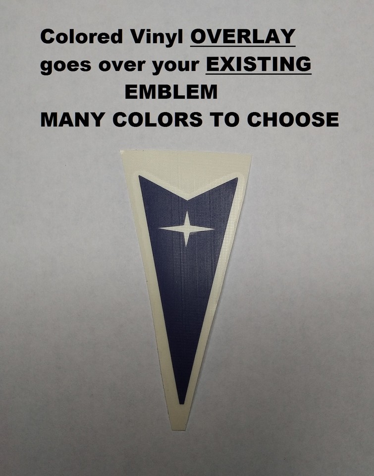 Pontiac G6 2005 2010 GT GTP GXP Front Emblem Logo OVERLAY Vinyl Decal ...