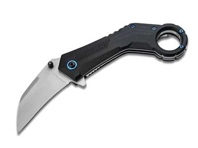MAGNUM Veloc Karambit Taschenmesser Taktisch 440B G10 Liner Lock Schwarz 01RY005 - Bild 1 von 4