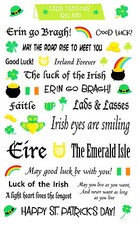 Mrs. Grossman's Giant Stickers - Card Captions Ireland - Erin go Bragh -2 Strips