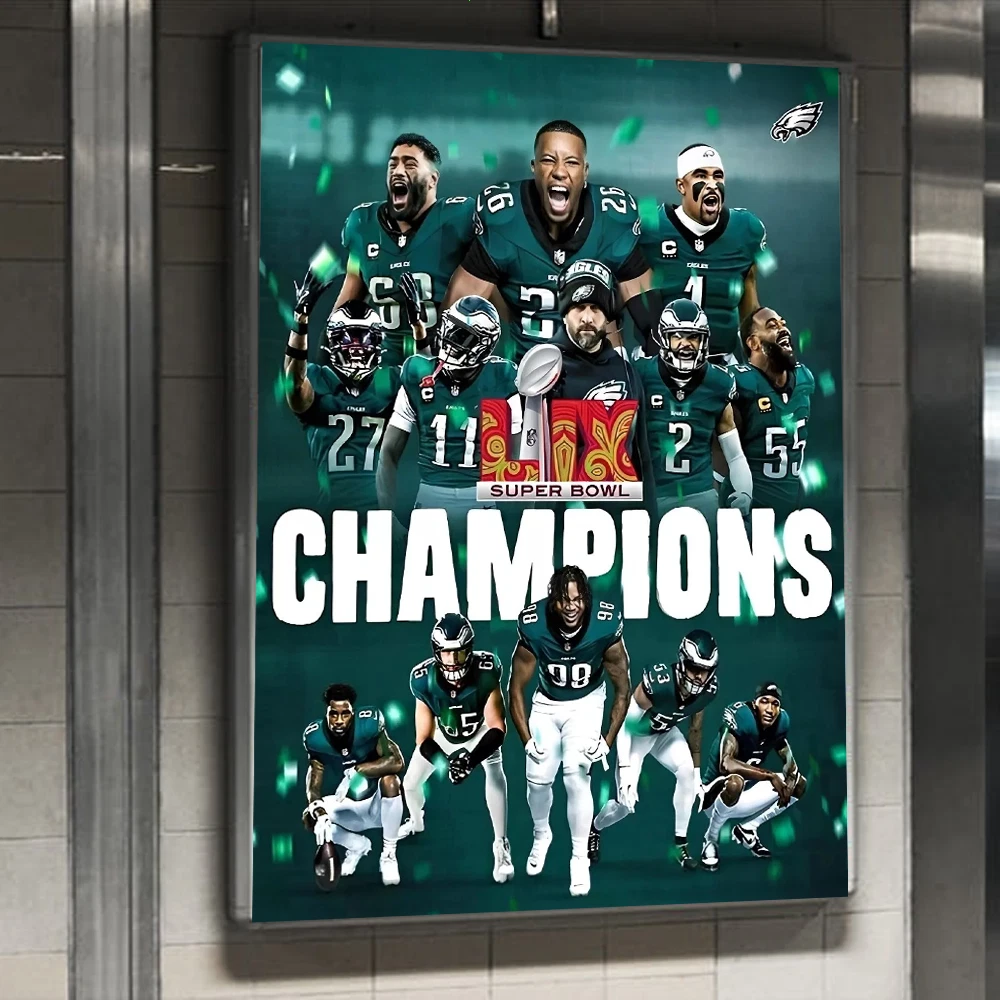 Super Bowl LIX Champions Philadelphia Eagles POSTER