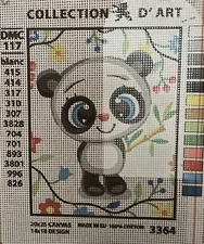 BRAND NEW COLLECTION D'ART  3364  NEEDLEPOINT CANVAS:  ADORABLE  PANDA