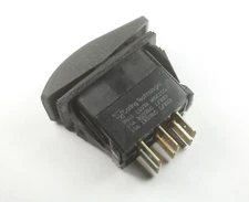 Carling Rocker Switch DPDT, 15A @125VAC, 10A @250VAC, 1/2HP,  Rubber Actuator