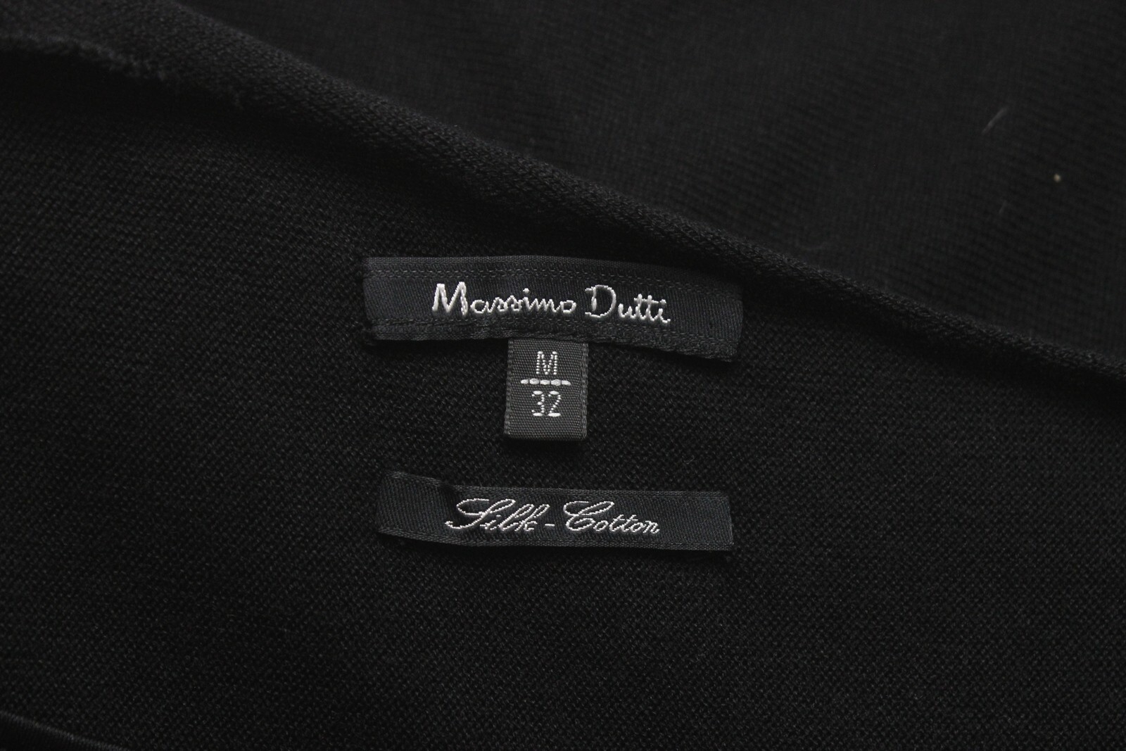 MASSIMO DUTTI Silk-Cotton Dress Women's MEDIUM Silk Blend Knit 2 Piece thumbnail 8