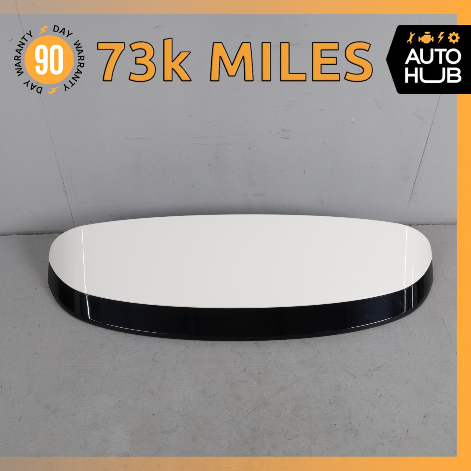 17-20 Maserati Levante M161 Trunk Lid Spoiler Wing White w/ Lamp OEM 73k