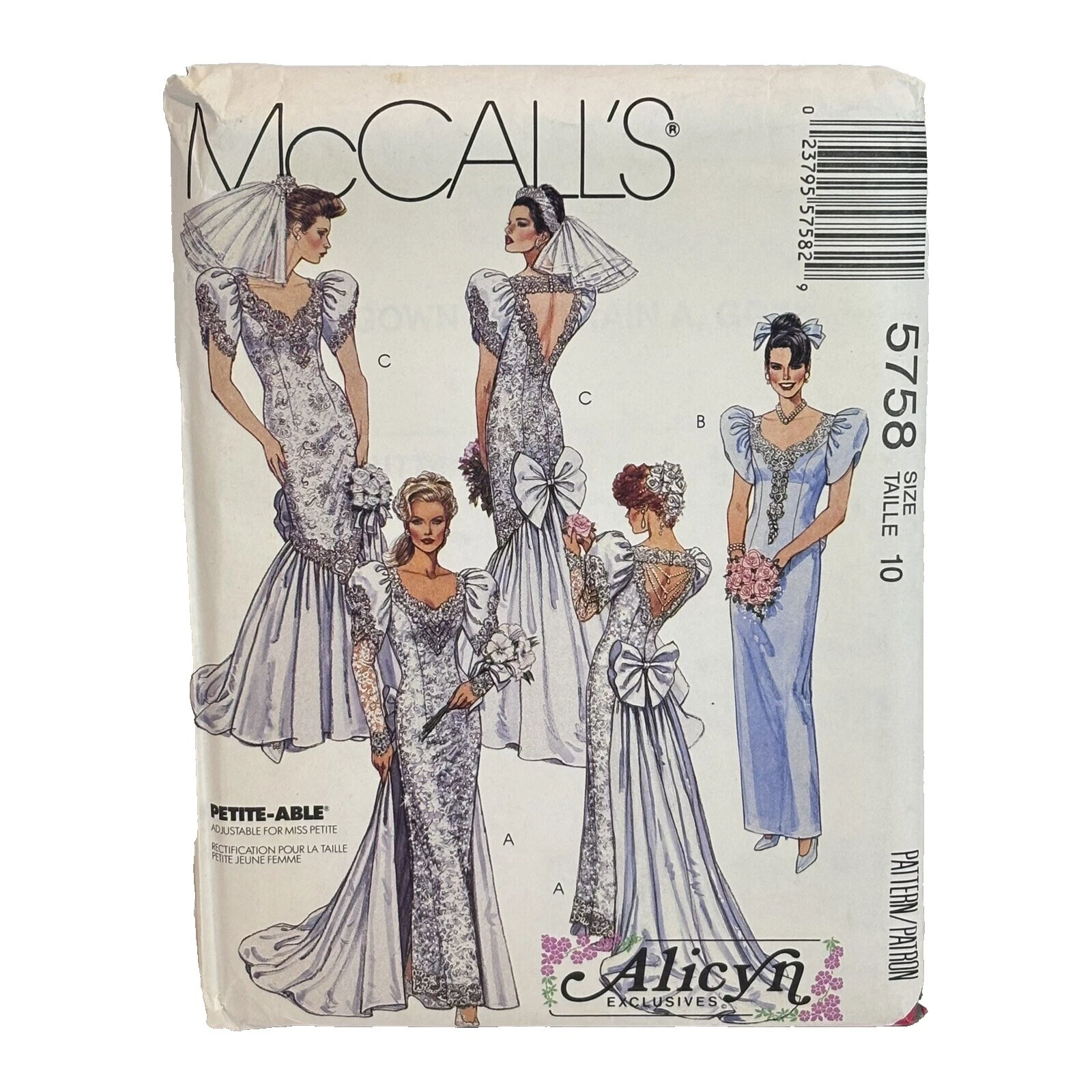 Wedding Dress Vintage Sewing Patterns