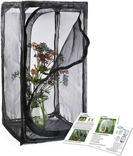 30" Heavy Duty Monarch Butterfly Habitat, Outdoor Collapsible Insect Mesh Cage T