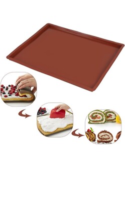 Silikon Backmatte Blech, flexibles Backblech, für Pizza, Kekse etc.