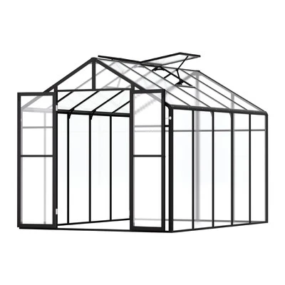 Polycarbonate Greenhouse 8 x 10 Ft Outdoor Walk-in Greenhouse for Garden