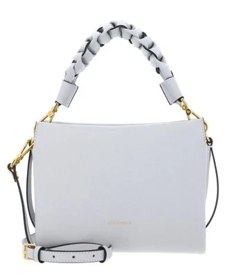 COCCINELLE Boheme Grana Double Crossbody Double Grainy Leather Umhängetasche Neu