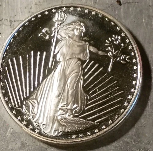 1 oz St. Gaudens Silver Round .999 Brilliant Uncirculated