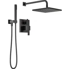 Delta 342701-BL Modern Square Raincan Shower System