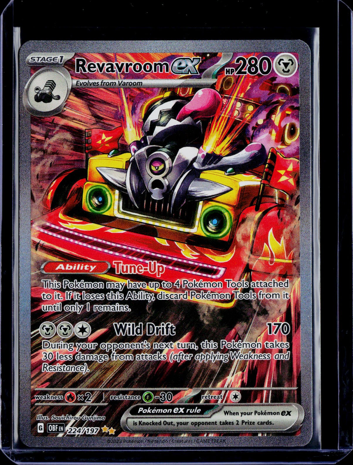 Revavroom ex #224/197 SV03: Obsidian Flames Pokemon