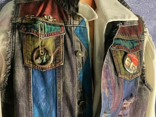 Lost Boys Warriors OOAK Tribute BATTLE VEST Upcycled hand-painted Designer COA image 10