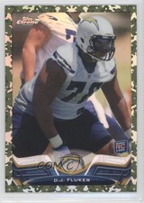2013 Topps Chrome Military Refractor 397/499 DJ Fluker #134 5e8