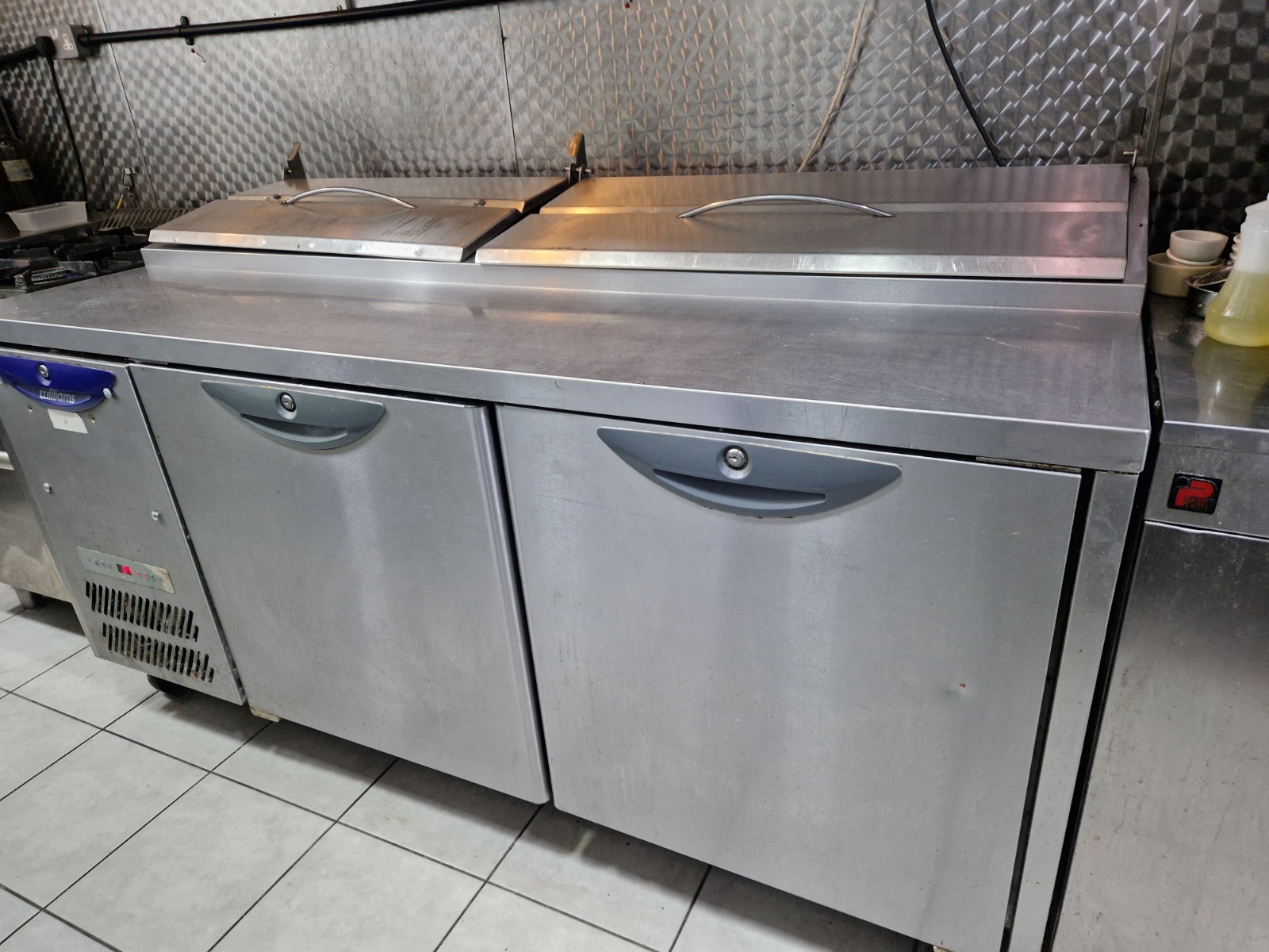 Fridge Counter Prep Pizza 368L Marble Top Commercial Catering Polar CN402