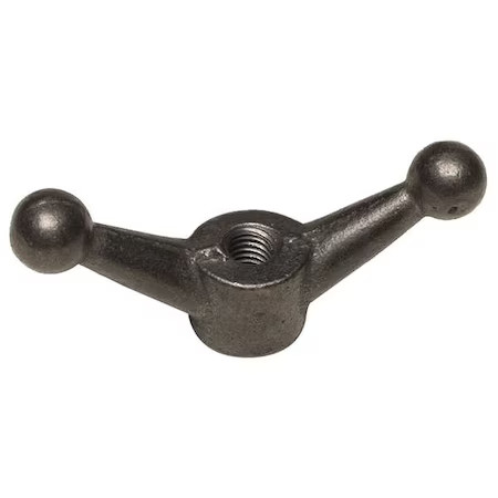 Zoro Select 0-Gh-864-D7- Wing Nut, 1/2"-13, Malleable Iron, Plain, 1.875 In