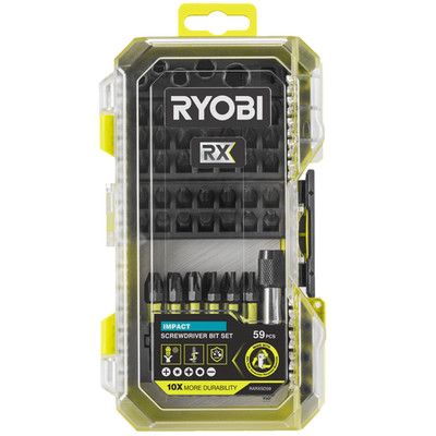 Ryobi RX Schlagbit Set 59-tlg RARXSD59 Bit Set Zubehör Neu