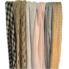 Women's Fashion Scarf Lot of 6 Summer  Winter VTG Scarves Silk, Acrylic, Knit