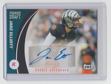 JAKE ELLIOTT Eagles SIGNED 2017 Sage Hit Autograph Rookie Card #A44 SP RC AUTO