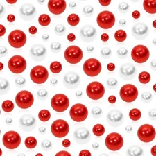 Penta Angel Pearl Vase Fillers 120Pcs 14mm 10mm 8mm Floating Faux Red, White