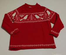 Hanna Andersson Size 110 US 5 Red White Christmas Holiday Sweater Long sleeve