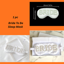 Bride To Be Sleep Mask Satin Bridal Shower Gift Hens Night Party For Wedding Day