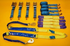 Recovery Ratchet Strap 4Pc SET 5T 4mx50mm + Winching Assistance Strap 1.5mx50mm